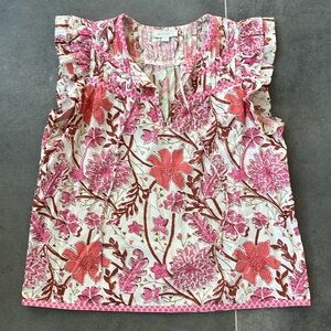 Jennifer & Grace small cotton ruffle blouse